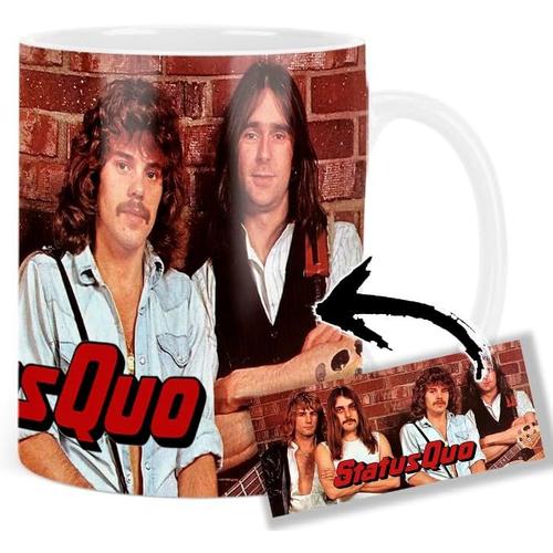 Status Quo Rick Parfitt Francis Rossi Taza Tasse En Céramique