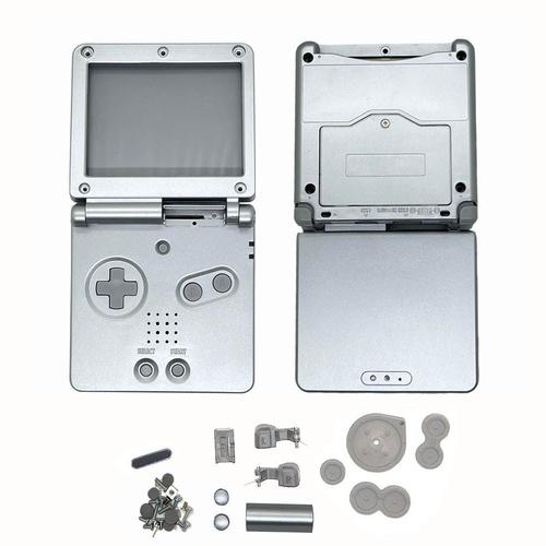Argent - Nouvelle Coque De Remplacement Pour Game Boy Advance, Housse Pour Console De Jeu Nintendo Avec Boutons, Accessoire De Haute Qualité, Sp, Gba