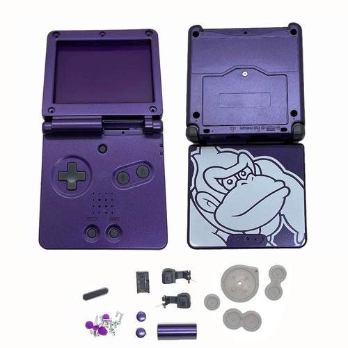Kingkong Violet - Nouvelle Coque De Remplacement Pour Game Boy Advance, Housse Pour Console De Jeu Nintendo Avec Boutons, Accessoire De Haute Qualité, Sp, Gba