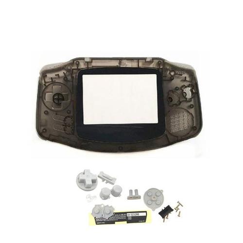 Noir - Novo Escudo De Substituição Gba Completo Para Gameboy Advance Conchas Com Botões De Almofada De Borracha Condutora Kit Para Caso De Jogos Gba Ips