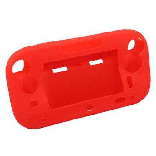 Rouge - Protecteur Intégral En Caoutchouc De Silicone Souple Pour Manette De Jeu Nintendo Wii U, Étui En Gel, Coque De Protection, 5 Couleurs Ultra