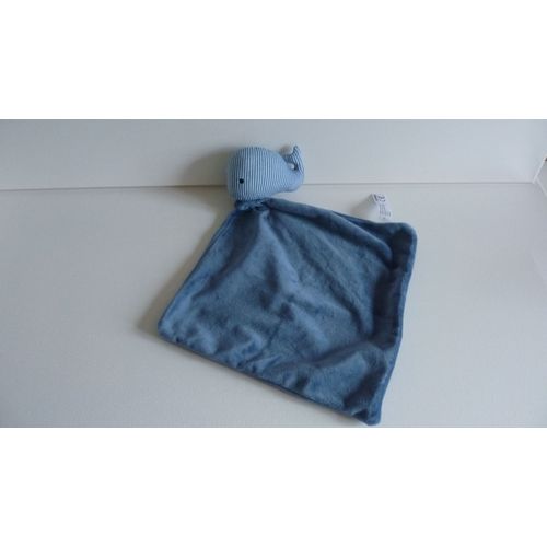 Doudou Peluche Mouchoir Baleine Comme Neuf Zeeman