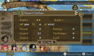 One Piece: romance dawn 3DS - 2