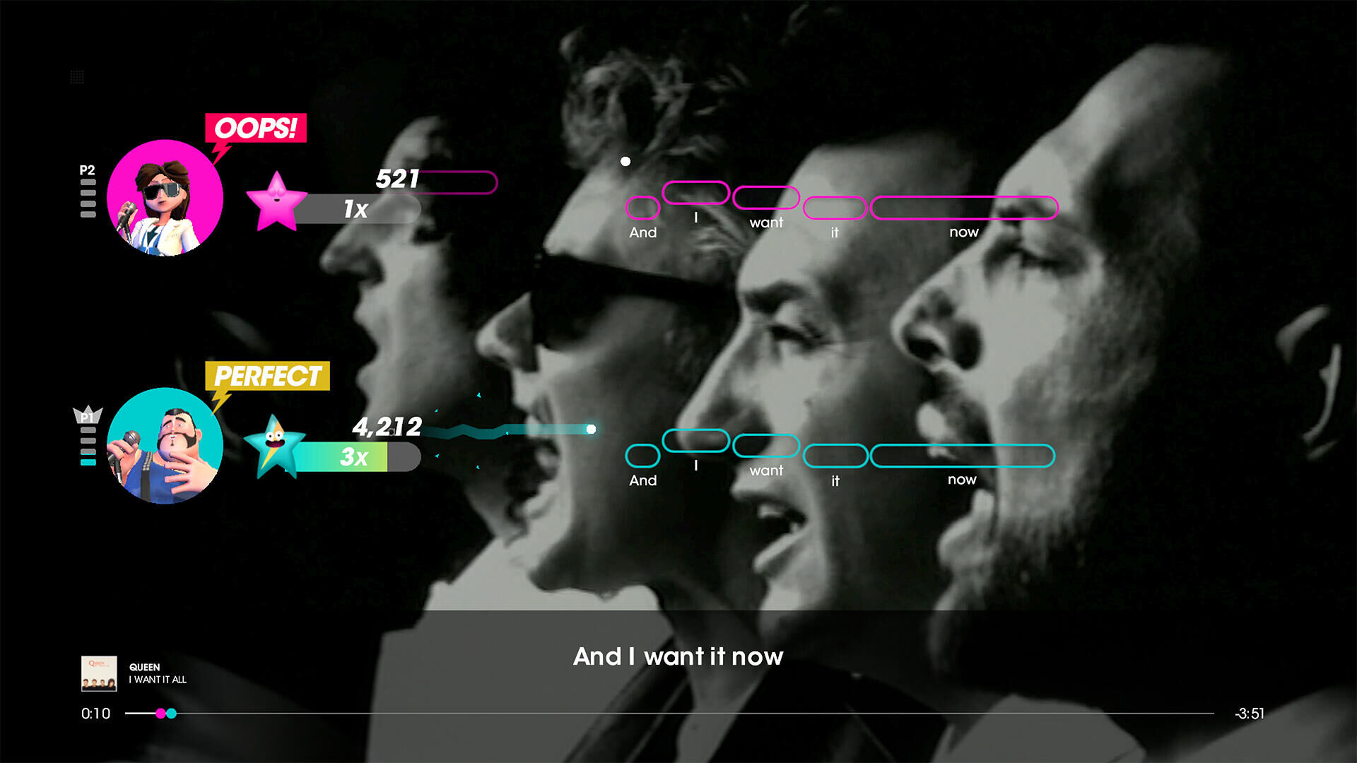 Let's Sing : Queen + 2 Microphones Switch - 4