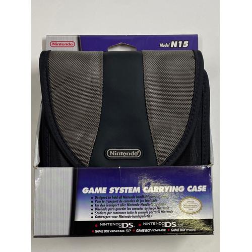 Pochette Officiel Gris/Noir Nintendo Game Boy Advance Color Micro Ds Ds Lite Dsi 3ds Étui Housse Protection Transport Sacoche