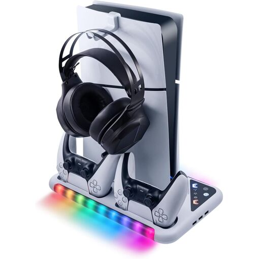 Support Ps5 Pour Ps5 Et Ps5 Slim, Ventilateur De Refroidissement À ...