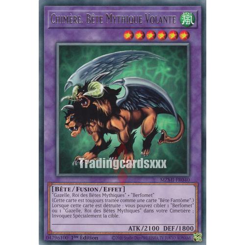 Yu Gi Oh Mzmi Fr040 Chimère Bête Mythique Volant Rare