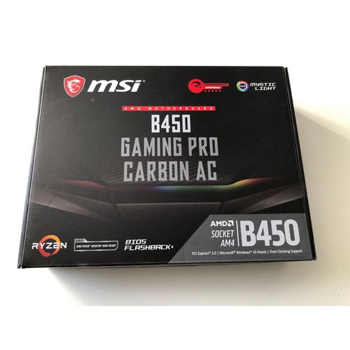 Carte mère MSI B450 GAMING PRO CARBON AC + Ryzen7 3700X