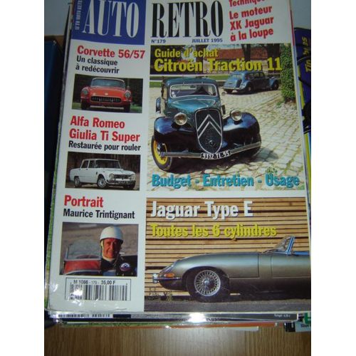 Auto Retro N° 179, Citroen Traction 11 - Jaguar Type E