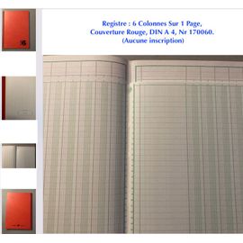 Papeterie Exacompta : 4 Cahiers Commandes / 1 Manifold Autocopiant & 1 Registre + 2 Registres (400 & 200 Pages) & 1 Classeur.