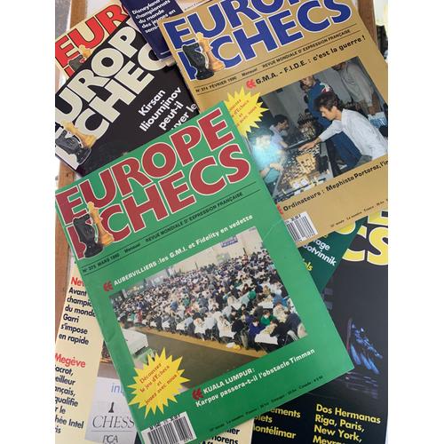 152 Revues "Europe Echecs". De 09/1982 (N°285) À 04/1996 (N° 444). Manque N° 286, 355, 368, 379, 391 Et 394. Tres Bon Etat