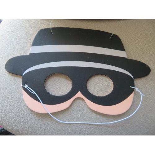 Masque Zorro Avec Chapeau En Mousse
