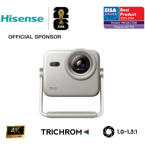 Mini-projecteur 3D Hisense M2 Pro Laser 4K UHD Gris\t