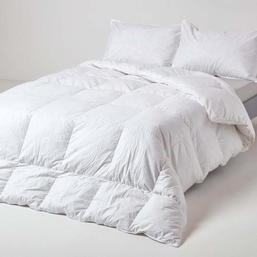 Lot De 2 Couettes 4 Saisons 260 X 220 Cm En Duvet Et Plumes De Canard 9 + 4.5 Tog