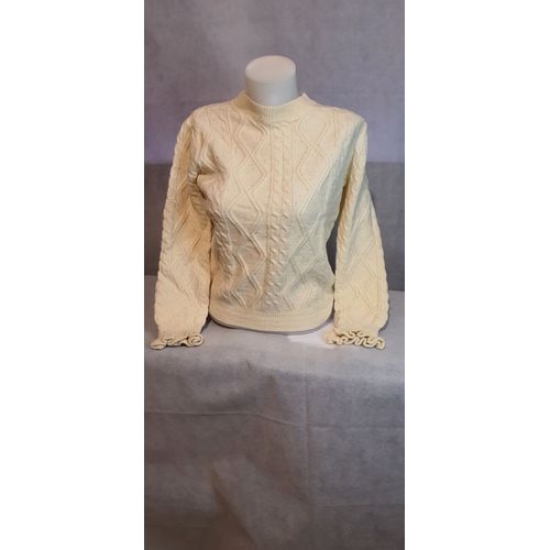 Pull Col Montant Torsade Beige Femme Ki&love Paris Taille Unique