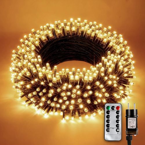 20M Guirlande Lumineuse Sapin De Noël, Guirlande Sapin De Noel Lumineux Led Exterieure Intérieur 8 Modes Etanche Guirlande Décorative Pour Maison Sapin Fenêtre Fête Mariage Patio[Z22]