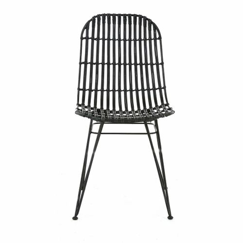 Lot De 2 Chaises Kubu Coloris Noir