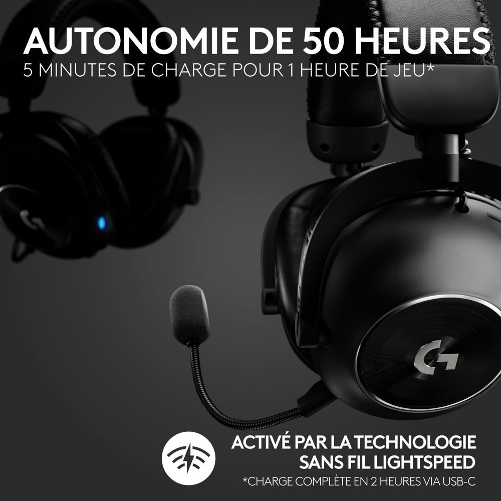 Logitech G Pro X 2 - Micro-casque - circum-aural - Bluetooth / LIGHTSPEED -... - 3
