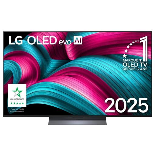 TV LG OLED evo C5 OLED55C54LA 139 cm 4K UHD 2025 et booster de luminosit�