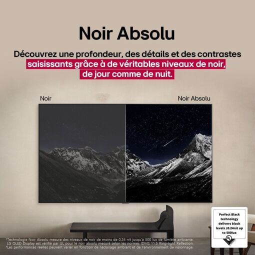 TV LG OLED evo C5 OLED55C54LA 139 cm 4K UHD 2025 et booster de luminosit� - 3