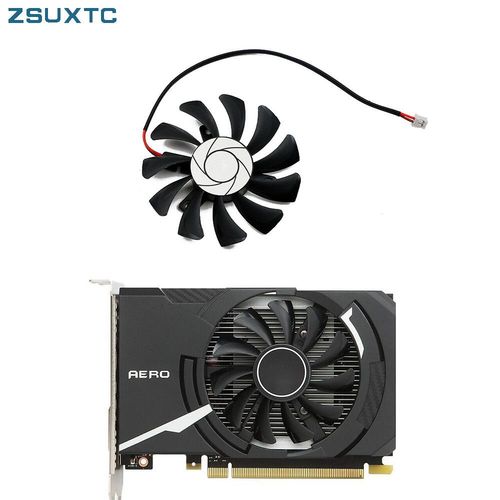 75MM 2Pin HA8010H12F-Z GTX 1030 Ventilateur Pour gele Geforce GTX execute Ti 750 N740 GTX730 GTX740 R7 250 Carte Graphique De Refroidissement