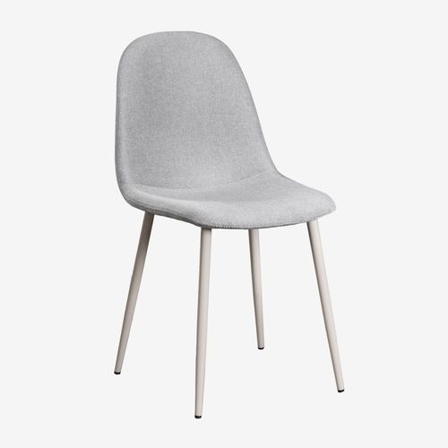 Pack De 2 Chaises De Salle À Manger Glamm Deluxe Gris Taupe Clair