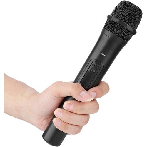 Microphone sans Fil Universel avec dispositifs d'interface Femelles 3.5mm/6.35mm, amplificateur Audio de Microphone UHF sans Fil Universel de Poche pour la repr¿¿sentation de l'¿¿glise de karaok¿¿