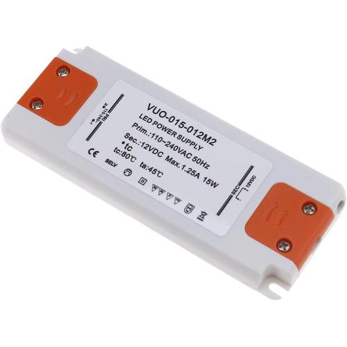 12V DC LED Transformateur d'alimentation de Conducteur Adaptateur 15W 1.25A