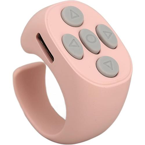 TIK Tok Bluetooth Remote Control Page Turner, Tiktok Wireless Scroll Remote, Rechargeable, Ring Design Tiktok Bluetooth Remote Control Page Turner(Rose)