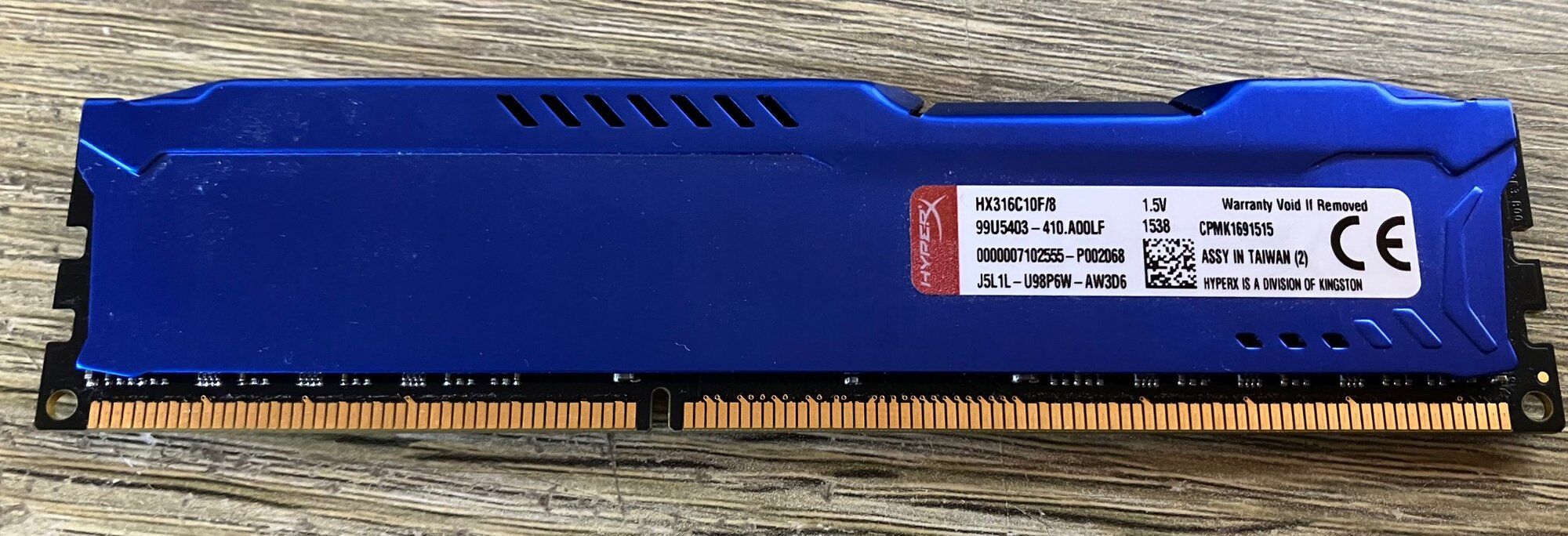 RAM DDR3 Fury HyperX HX316C10F/8