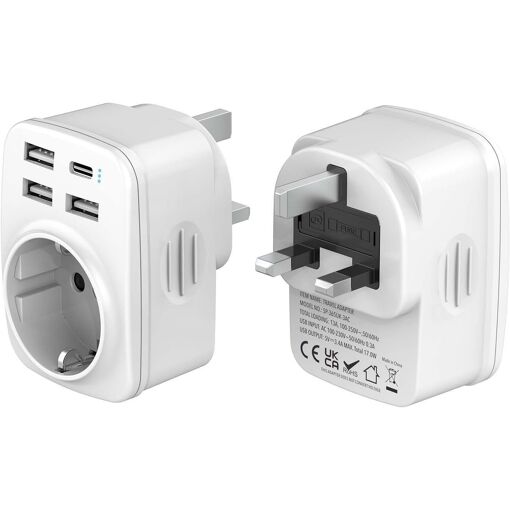 JEXNOVASHOP-Adaptateur Prise Anglaise, Prise Anglaise Adaptateur Fr...