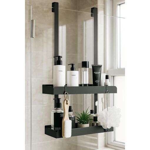 JEXNOVASHOP-Etagere Douche à Suspendre 55,5cm Rangement Étagère Dou...