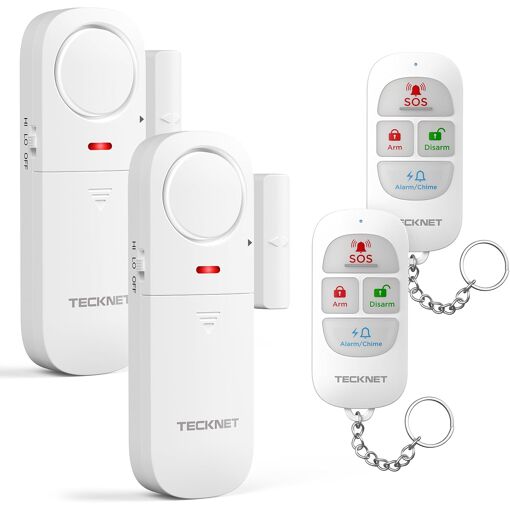 JEXNOVASHOP-Alarme Maison sans Fil, Alarme Porte avec Télécommande,...