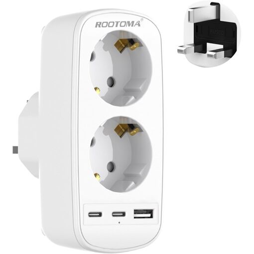 JEXNOVASHOP-Prise Anglaise Adaptateur Francais, Adaptateur Prise Ir...
