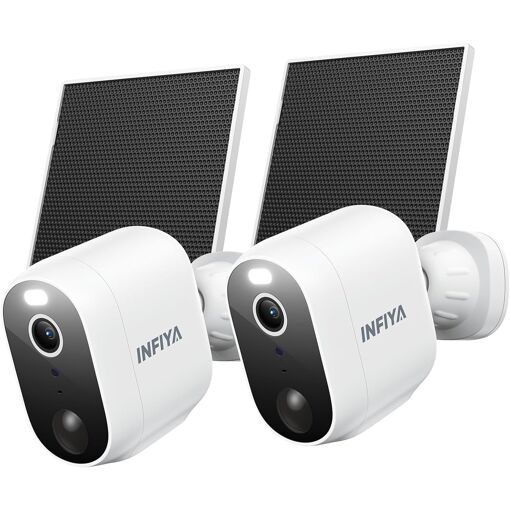 JEXNOVASHOP-2K Camera Surveillance WiFi Exterieure sans Fil - Camer...