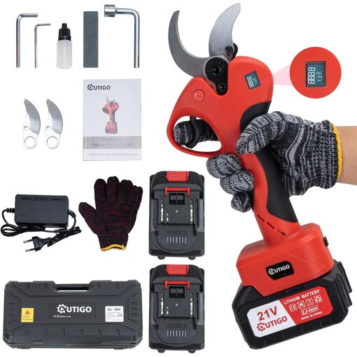JEXNOVASHOP-Sécateur Électrique Sans fil, 40mm Secateur Electrique ...