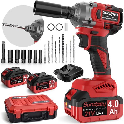 JEXNOVASHOP-Cle a Choc Sans Fil Brushless 650Nm, 21V Boulonneuse à ...