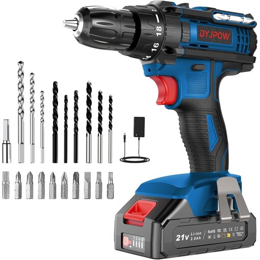 JEXNOVASHOP-Perceuse Visseuse Sans Fil 21V, Visseuse Devisseuse San...