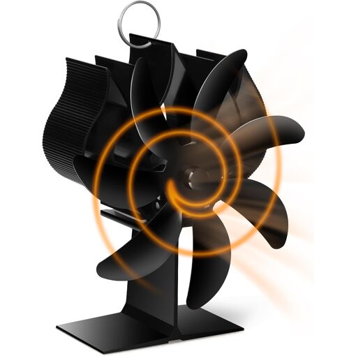 JEXNOVASHOP-Ventilateur Poele à Bois, 7 Pales Ventilateur à Poêle C...