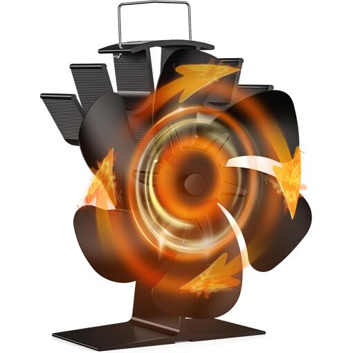 JEXNOVASHOP-Ventilateur Poele à Bois,Ventilateur Alimenté à la Chal...
