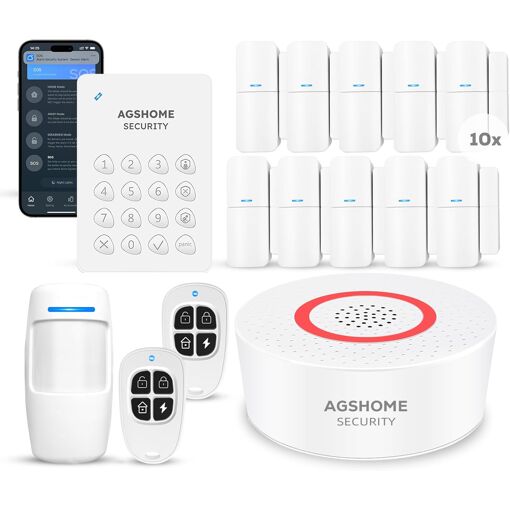 JEXNOVASHOP-Alarme Maison sans Fil 15 Pack WiFi Alarme Sécurité Sys...