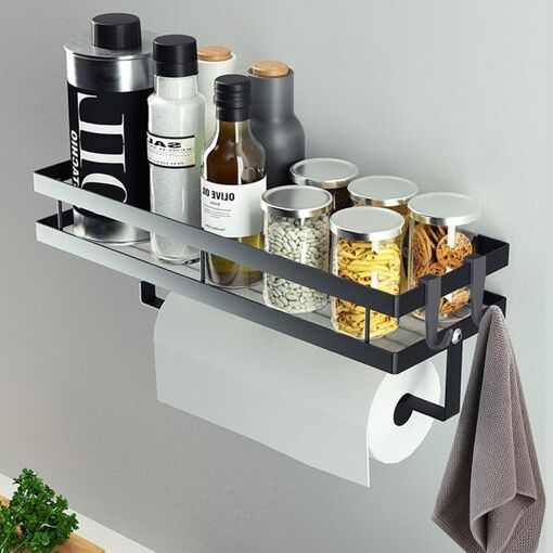 Jexnovashop-Tagère À Épices Murale Sans Perçage,Etagere Rangement,É...