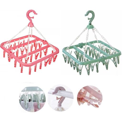 JEXNOVASHOP-Etendoir Chaussette, 2PCS Etendoir A Linge A Suspendre ...