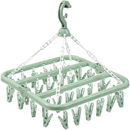 JEXNOVASHOP-Etendoir Chaussette avec 32 Pinces, Etendoir Linge Inte...