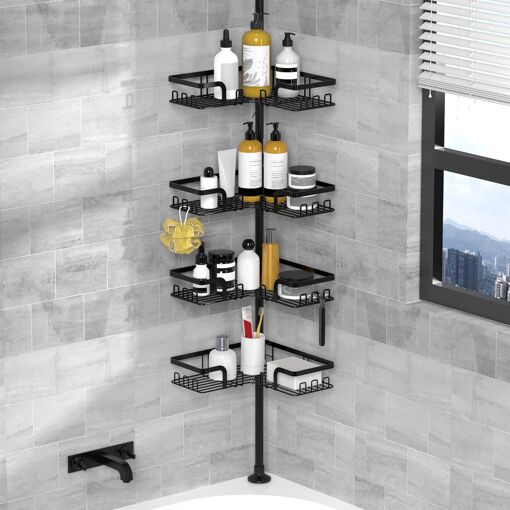Jexnovashop-Etagere Douche Telescopique - Etagere Douche Angle Etag...