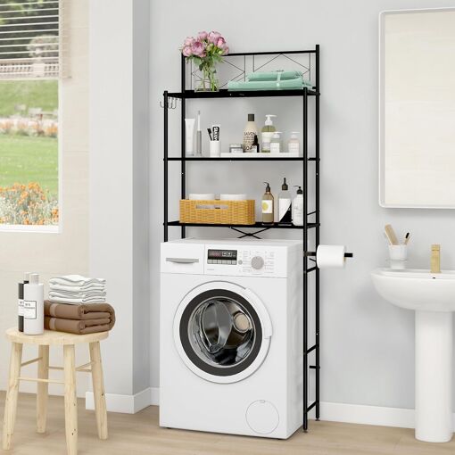 JEXNOVASHOP-Meuble Machine à Laver, Meuble Lave Linge, Étagère de S...