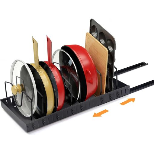 Jexnovashop-Rangement Casserole Tiroir Coulissant Cuisine, Rangemen...