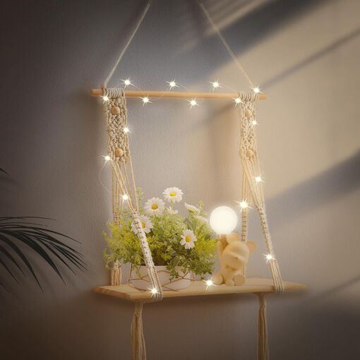 JEXNOVASHOP-Etagere Murale Bois.Deco Boheme Etagère Murale.Gland ti...