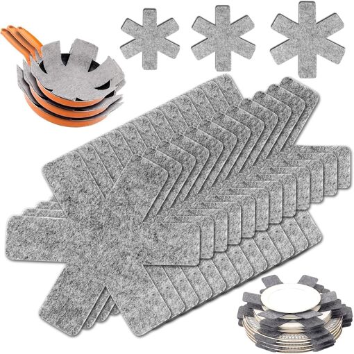 Jexnovashop-12 Pièces Protection Casserole Protege Poele Casseroles...