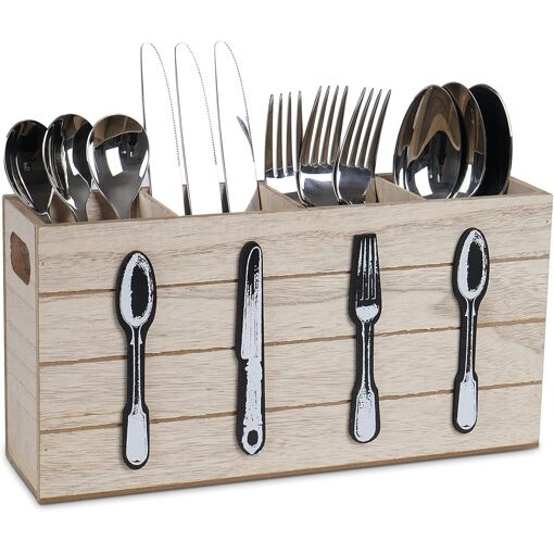 Jexnovashop-Range-Couverts Rustique 4 Compartiments ¿ Porte-Couvert...